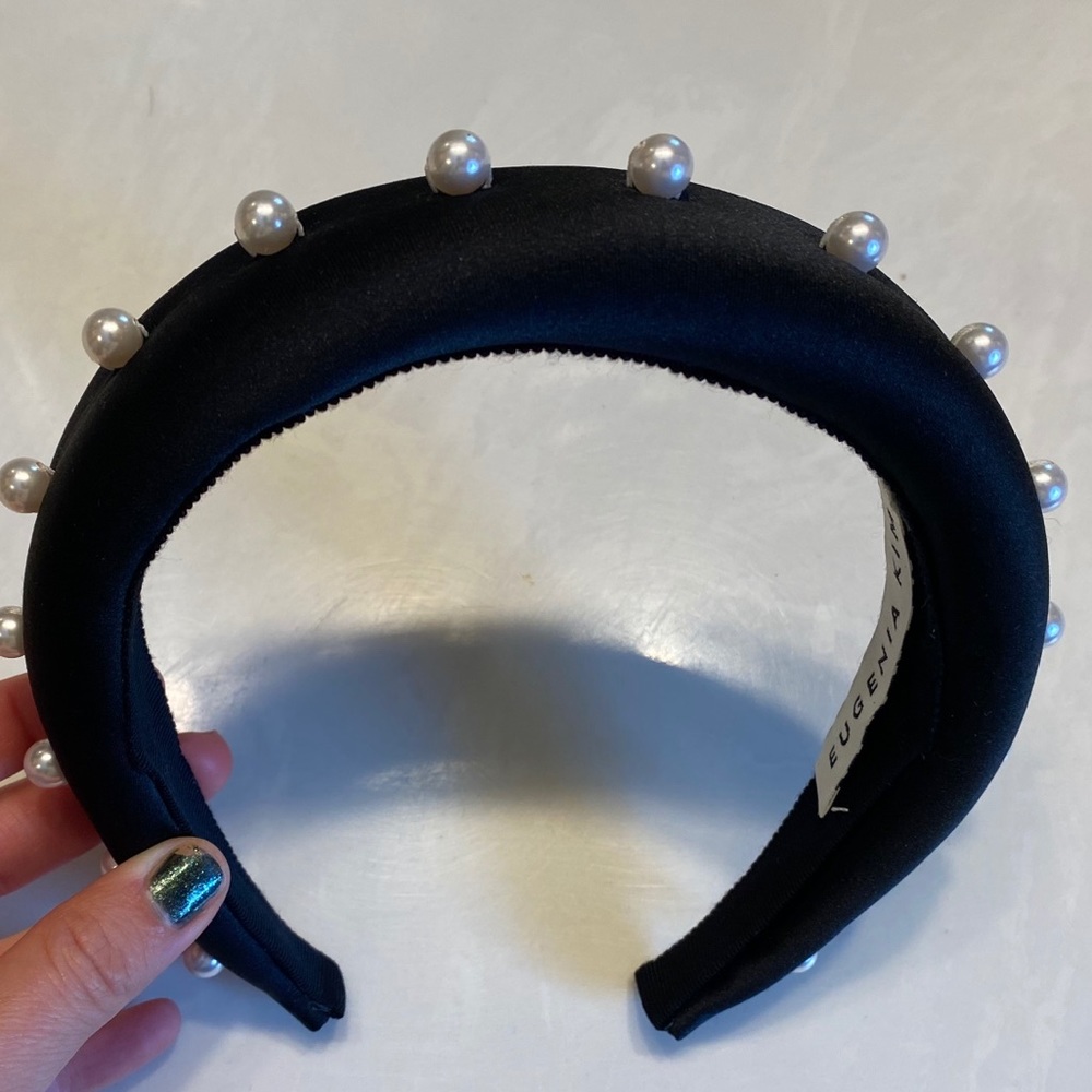 Eugenia Kim black pearl headband, never worn